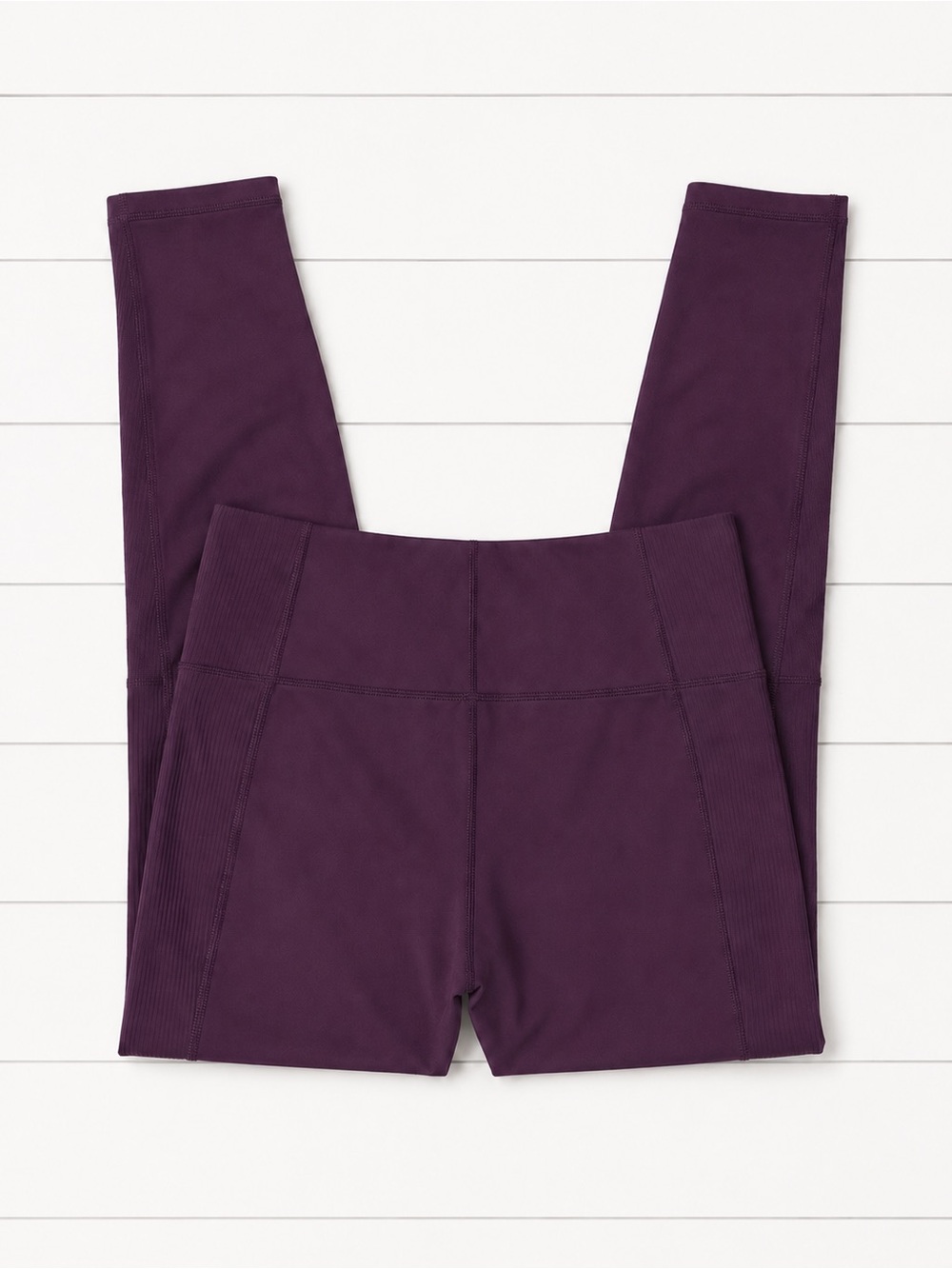 Hyba High Rise Athletic Leggings XL Purple Performance Workout Tights - Picture 4 of 5